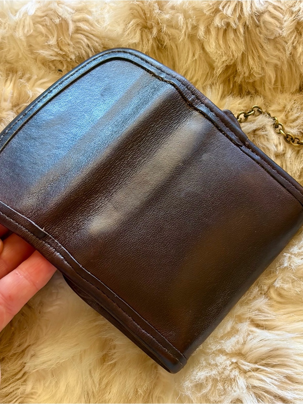 Vintage Coach Multifunction Wallet Mahogany Brown Leather - Picture 5 of 16